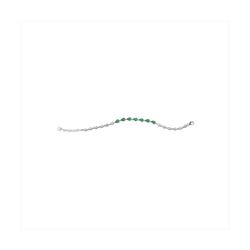 Pulsera Plata Sovrani 16+4cm J7398 Circonitas Bicolor Verdes