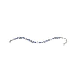 Pulsera Plata Sovrani 16+4cm J8125 Circonitas Cristales Aguamarina