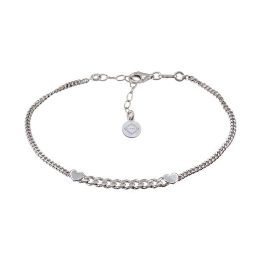Sovrani Silver Bracelet 17+3cm AVP198 Heart Chain