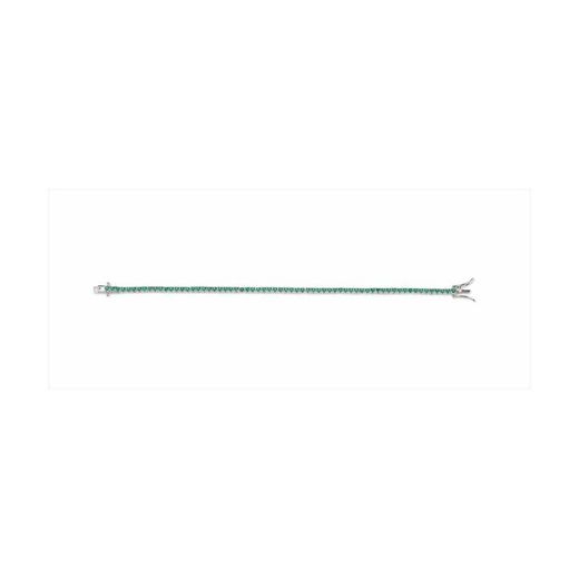 Pulsera Plata Sovrani 18cm J8818 Circonitas Verdes