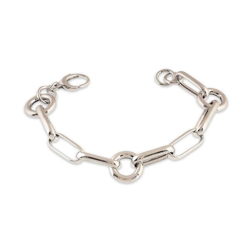 Sovrani Silver Bracelet 22.5cm AVP156 Chain Rings and Links