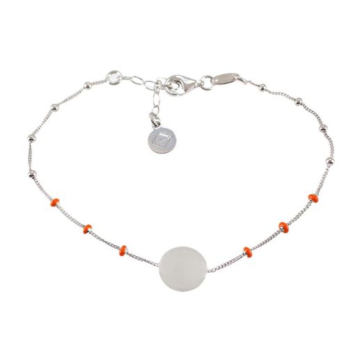 Polsera Plata Sovrani AVP236 Cercle Boles Esmaltades Taronja
