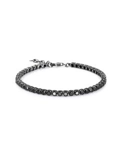 Pulsera Plata Viceroy Hombre 13253P100-35 Eslabones Circonitas Negras