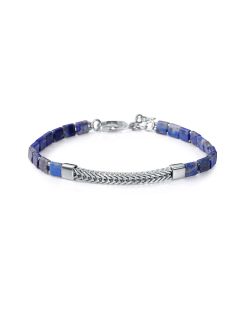 Pulsera Plata Viceroy Hombre 13257P000-43 Cadena Plateada Piedras Naturales