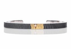 Pulsera Plata Y Oro Arior Delta Con Diamante 3020034XPU