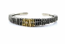 Pulsera Plata Y Oro Arior Junc Con Diamante 3020035XU