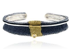 Pulsera Plata Y Oro Arior Osha Con Diamante 3020008XU