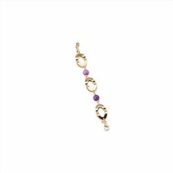 Pulsera Sovrani Bronce 16+3cm J9146 Chapado Cuarzo Violeta