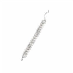 Pulsera Sovrani Bronce 16+4cm J10487 Perla Doble Circon