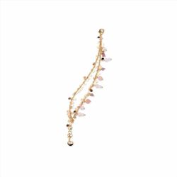 Pulsera Sovrani Bronce 18+3cm J10701 Chapado Cristales Rosa
