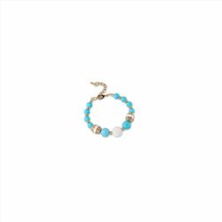 Pulsera Sovrani Bronce 19+5cm J10875 Chapado Con Piedras Turquesa