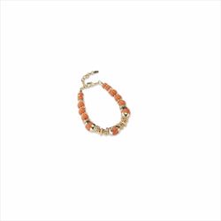 Pulsera Sovrani Bronce 20+4cm J11418 Chapado Con Pasta Coral