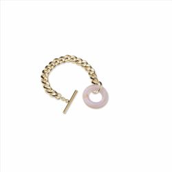 Pulsera Sovrani Bronce 20cm J11351 Chapado Aro Blanco