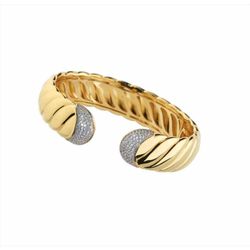 Pulsera Sovrani Bronce 6cm J10912 Chapado Con Circonitas