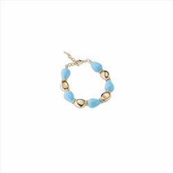 Pulsera Sovrani Bronce J11429 Chapado Pasta Turquesa