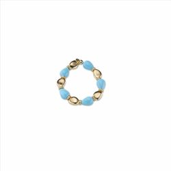 Pulsera Sovrani Bronce J11430 Chapado Pasta Turquesa