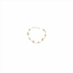 Pulsera Sovrani Plata Dorada 16+4cm J11315 Eslabones Redondos