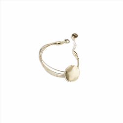 Pulsera Sovrani Plata Dorada 6cm J11321 Chapa Redondo