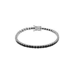 Pulsera Tenis Plata Mujer PUZ0147RHBK20 Circonitas Negras