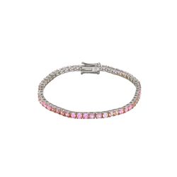 Pulsera Tenis Plata Mujer PUZ0147RHMT30 Circonitas Multicolor