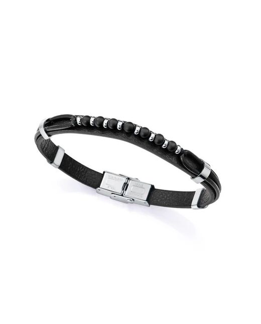 Polsera Viceroy Acer 21,5cm Home 15169P01010 Pell Negra