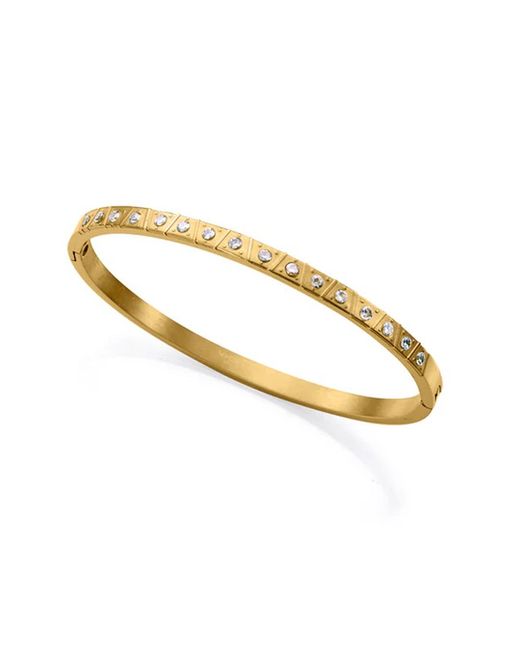 Pulsera Viceroy Acero Bicolor Dorado 6cm Mujer 14187P01012 Rigida Circonitas