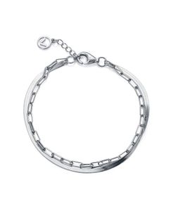 Polsera Viceroy Doble Plata 17,5+2cm 9133P100-00 Baules Cadena Serp