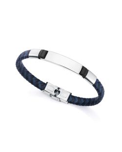Pulsera Viceroy Hombre 14058P01013 Piel Negra Bicolor Azul
