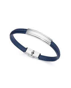Viceroy mænds blå læderarmbånd 14013P01013