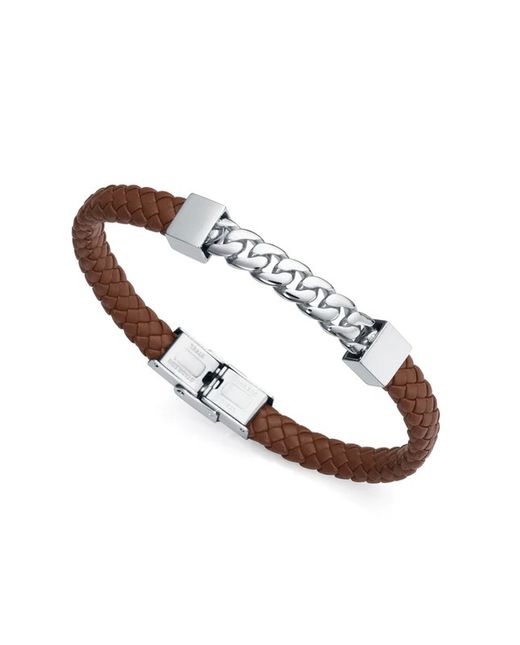 Pulseira masculina de couro marrom Viceroy 75325P01011