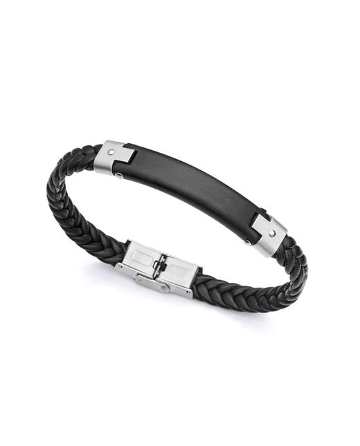 Viceroy til mænds sort læderarmbånd 1485P01010