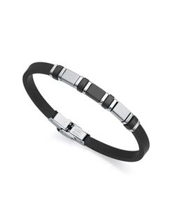 Pulseira masculina de silicone preta Viceroy 14009P01010