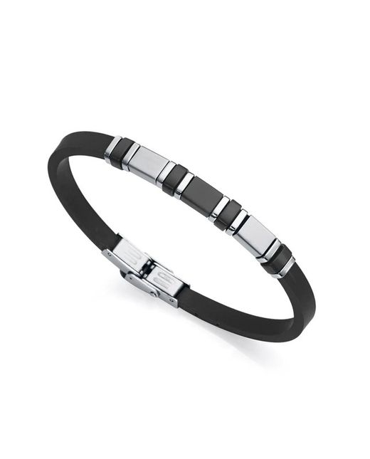 Pulseira masculina de silicone preta Viceroy 14009P01010