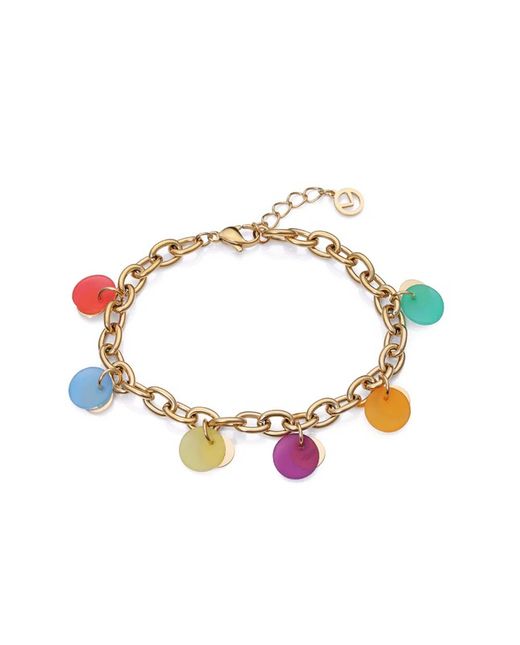 Pulseira feminina vice-rei 14031P01019 aço dourado