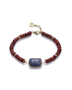 Pulsera Viceroy Mujer Acero Dorado Piedras Marrón Azul 1344P01013