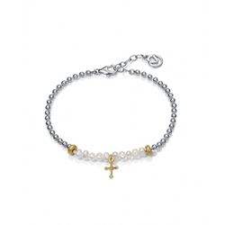 Pulsera Viceroy Niña Plata Cruz Perlas 4086P000-60