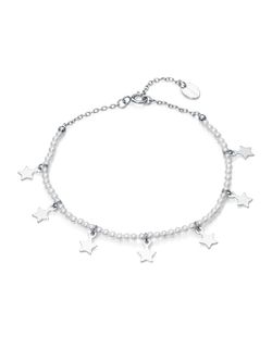 Pulsera Viceroy Plata 17,5+2cm 13204P000-90 Perlas Estrellas