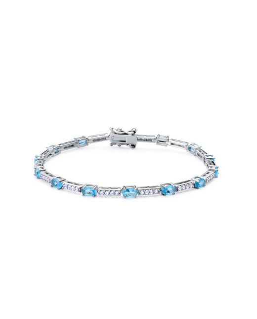 Viceroy Silver Bracelet 18.5cm Women 9140P000-30 Blue Zirconias