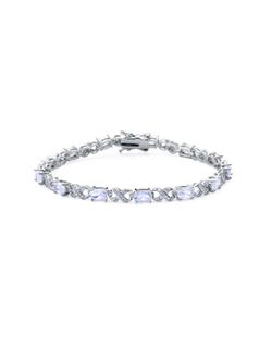 Viceroy Silver Bracelet 18.5cm Women 9141P000-30 Blue Zirconias