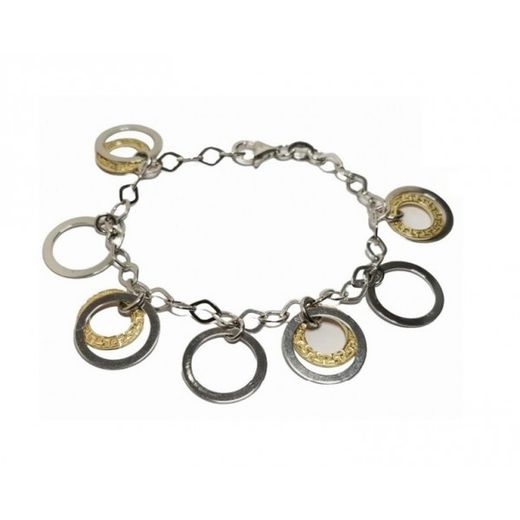 Polsera Xernus Plata Bicolor Daurada 1BR2396 Cèrcols
