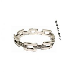 Pulsera Xernus Plata NF1062 Eslabones Circonitas