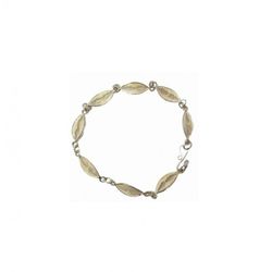 Pulsera Xernus Plata NF1539 Eslabones Labrados
