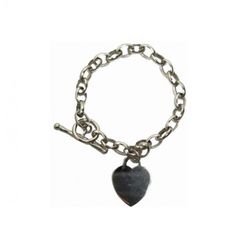 Pulsera Xernus Plata NF2349 Eslabones Y Corazón