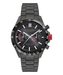 Reloj Aston Martin Hombre MTIS1F504 Cronógrafo Acero Negro Analógico