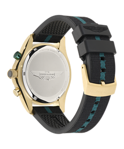 Reloj Aston Martin Hombre MTRL1F601 Sport Negro Cronógrafo Acero Dorado Analógico