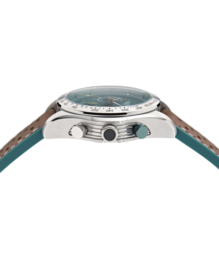 Reloj Aston Martin Hombre MTRS1F501 Piel Marrón Cronógrafo Acero Analógico