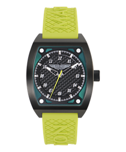 Reloj Aston Martin Hombre MTRT2F603 Sport Amarillo Titanio-Fibra de Carbono Analógico