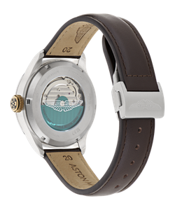 Reloj Aston Martin Hombre MTTS1F501 Piel Marrón Acero Automático