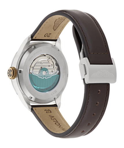 Reloj Aston Martin Hombre MTTS1F501 Piel Marrón Acero Automático