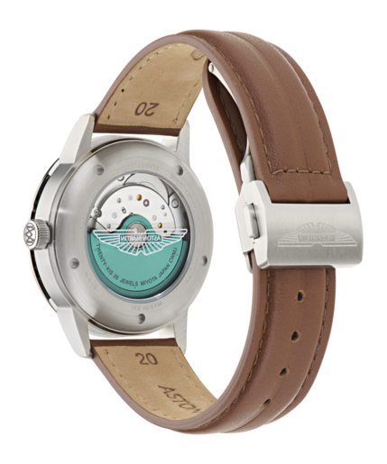 Reloj Aston Martin Hombre MTTS3F602 Piel Marrón Acero Automático